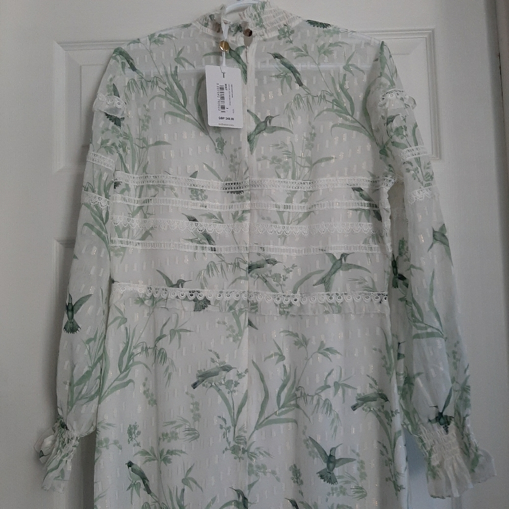 Ted Baker Fortune Harriet Lace Trim Maxi Dress - Picture 3 of 11
